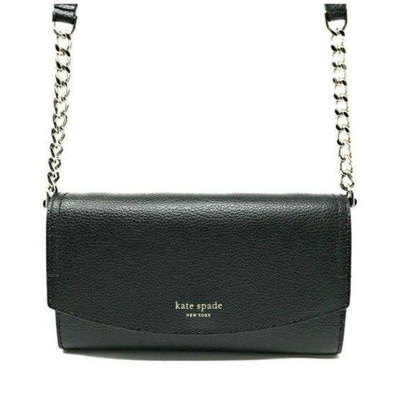 kate spade Handbags - Last 1 ♠️ Kate Spade Eva Wallet On A Chain Black Saffiano Leather Cross Body Bag